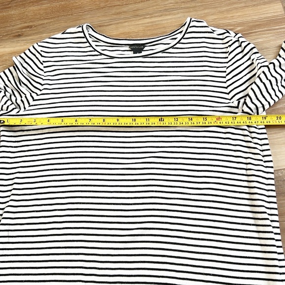 Ann Taylor Stripes Long Sleeve Tee Shirt - Picture 6 of 13